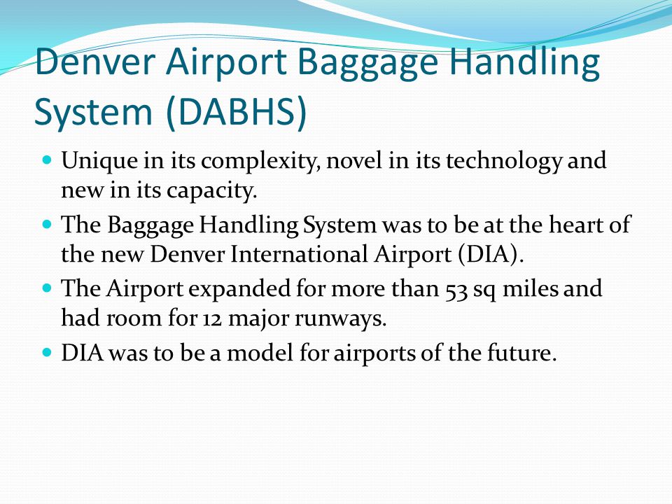 denver baggage system
