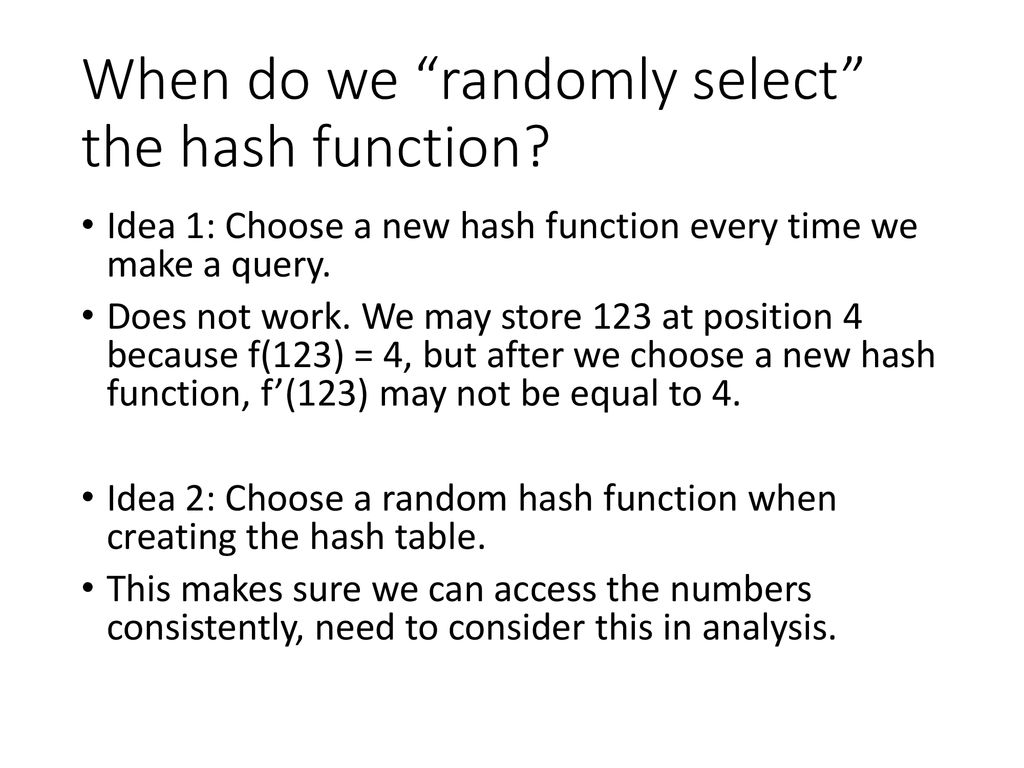 Lecture 20 Hashing Amortized Analysis - ppt download