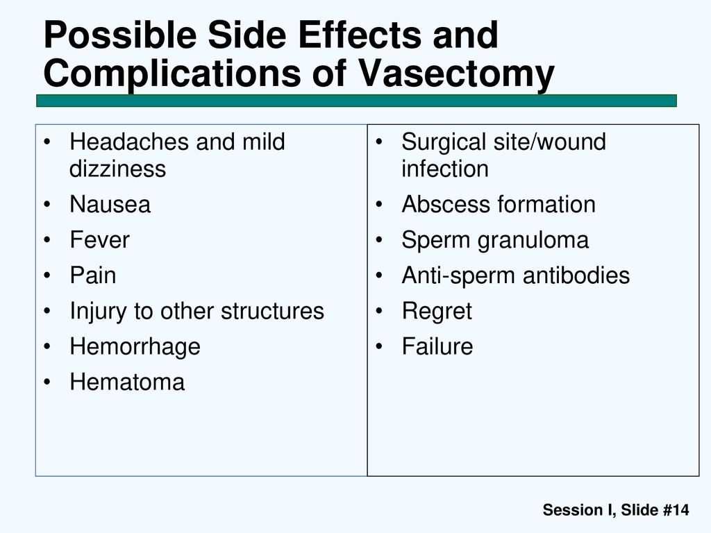Vasectomy (Male Sterilization) Session I: Characteristics of Vasectomy -  ppt download