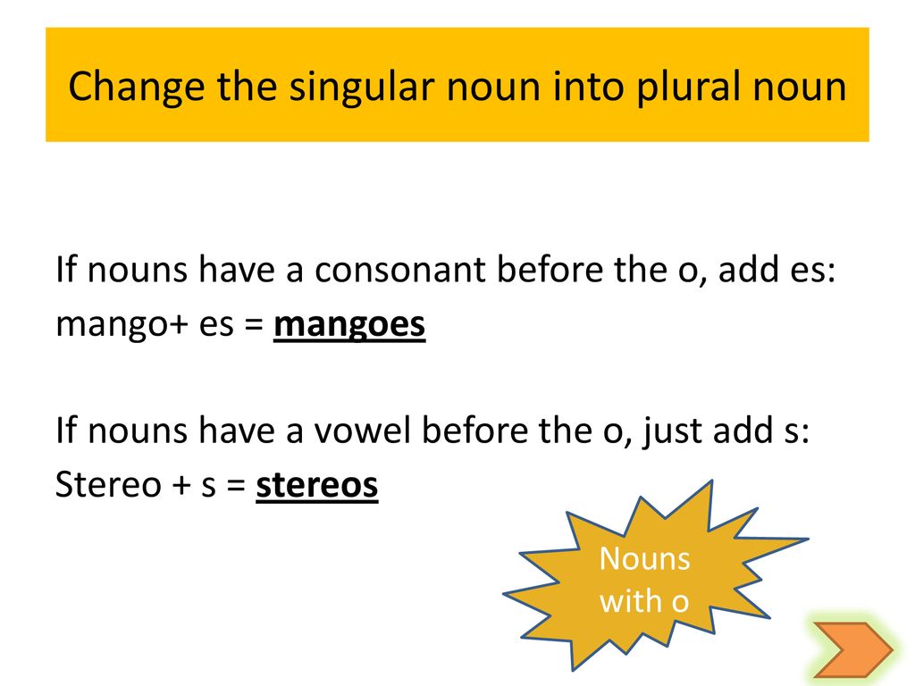 Singular And Plural Nouns Ppt Download