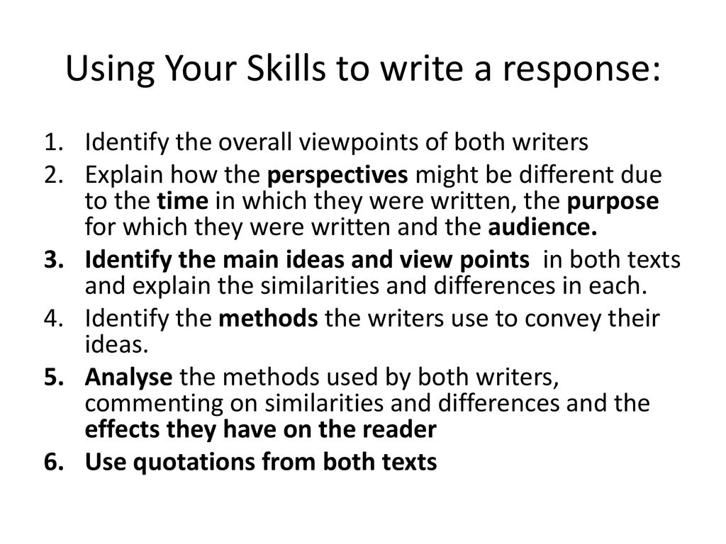 Paper 2 Section A: Writers’ Viewpoints and Perspectives Reading - ppt ...