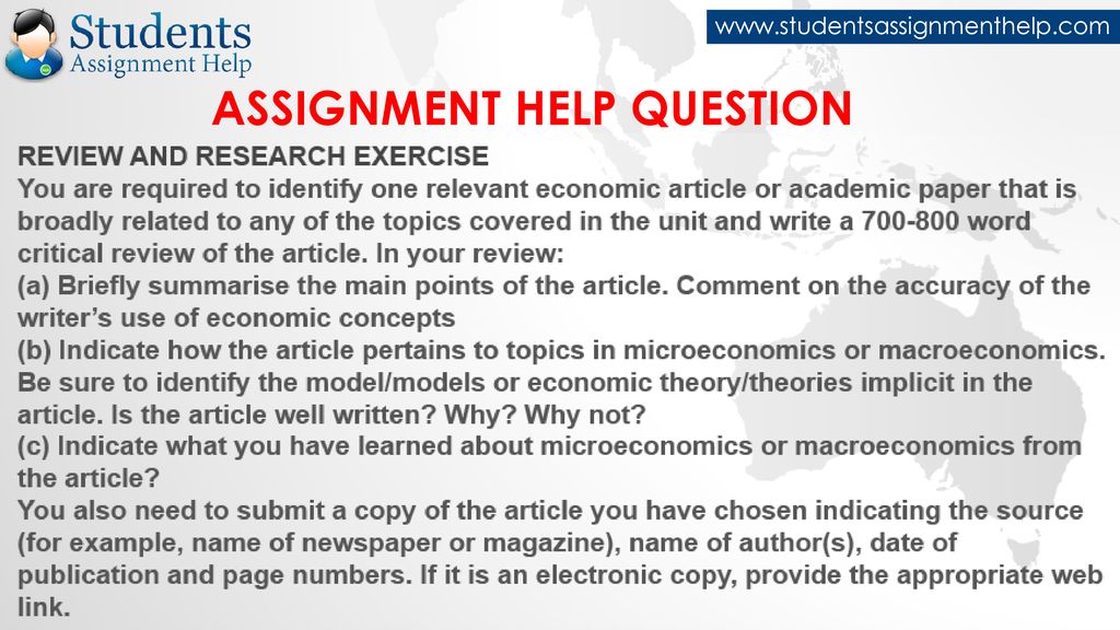Assignment Help Question - ppt download