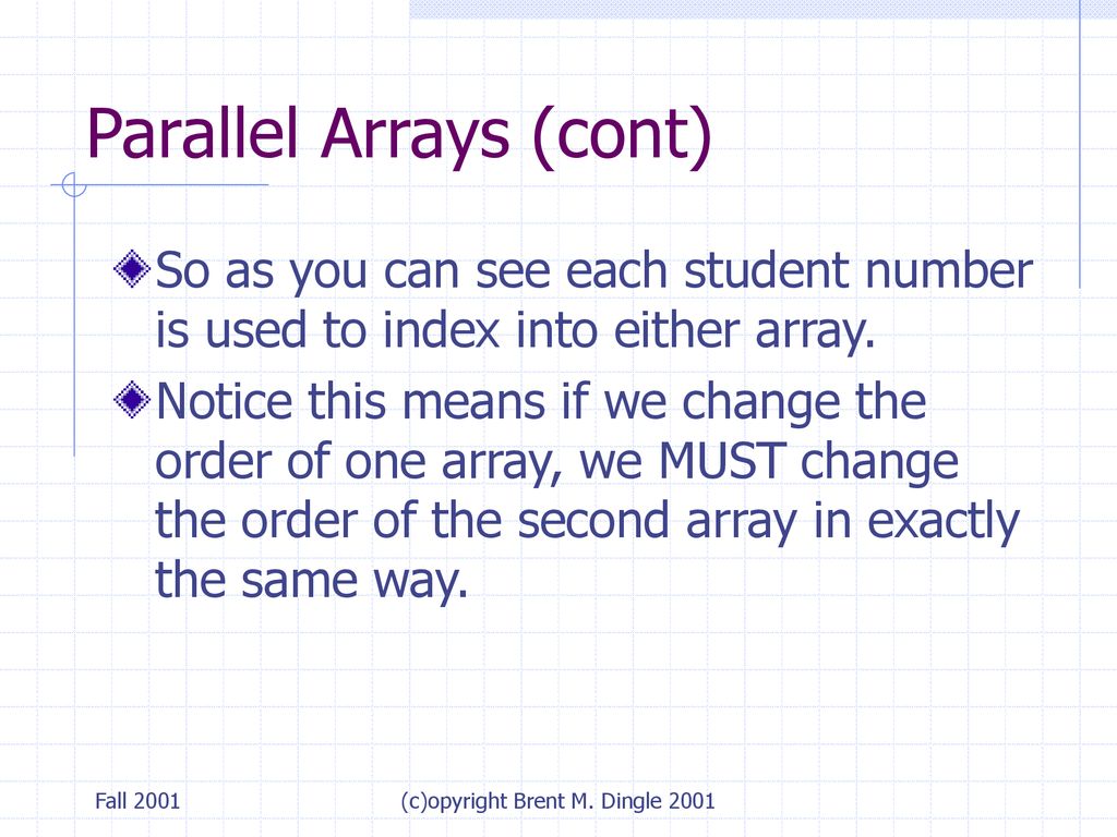 Complex Array Structures - ppt download