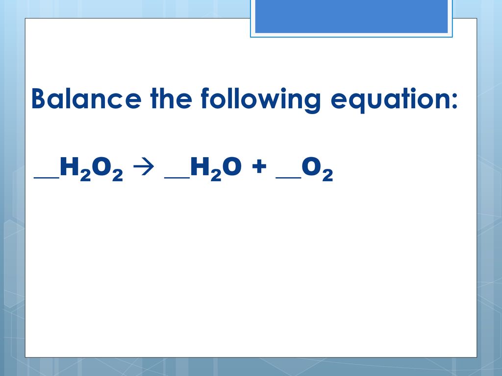 Law Of Conservation Of Mass - Ppt Download