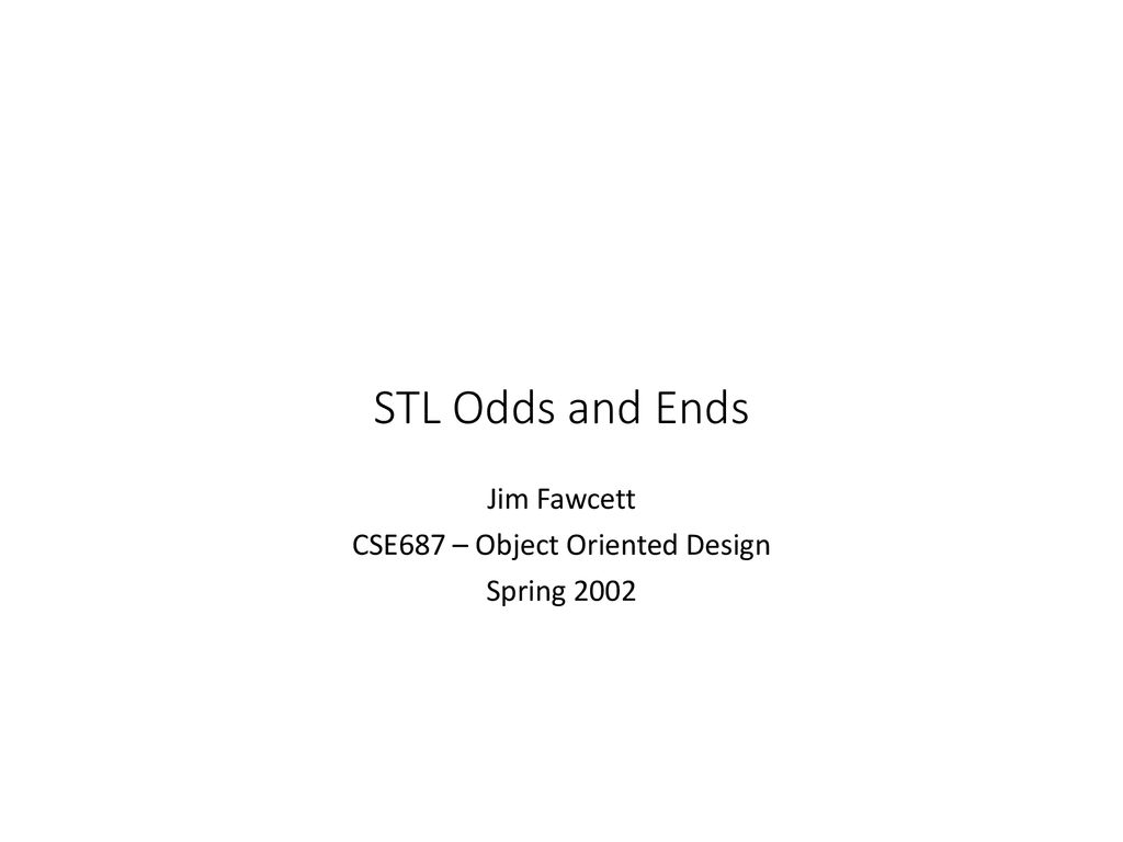 Jim Fawcett CSE687 – Object Oriented Design Spring Ppt Download