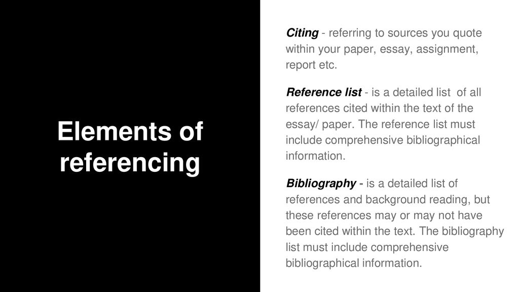 Referencing using the Harvard Referencing Style - ppt download
