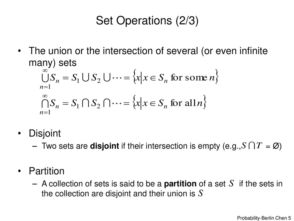 Sets And Probabilistic Models Ppt Download