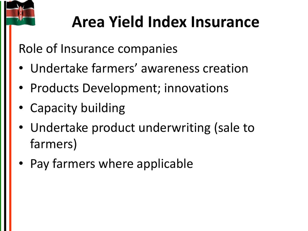 Area Yield Index Insurance
