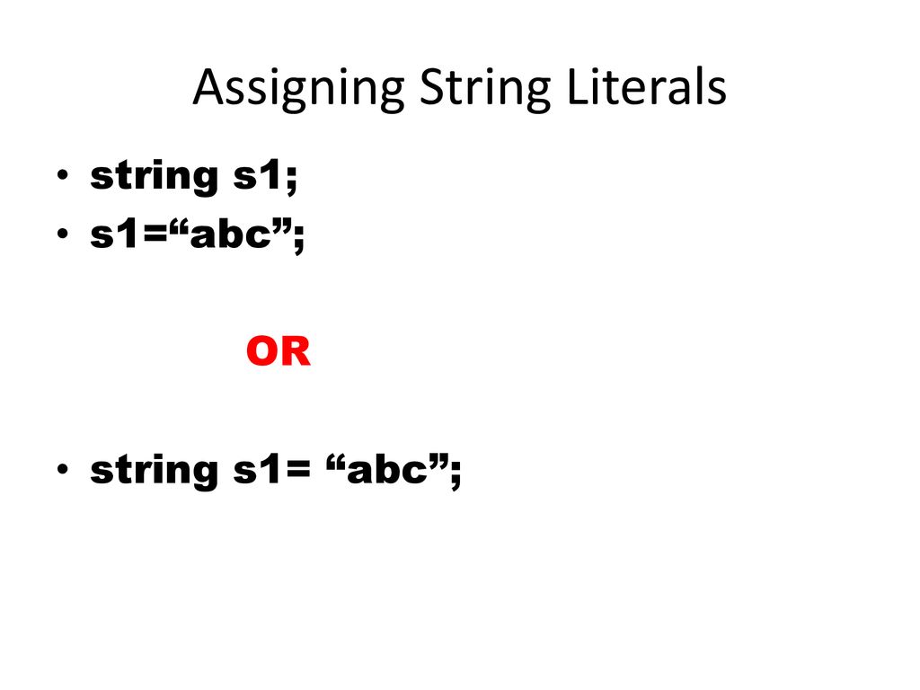 String Manipulation. - ppt download
