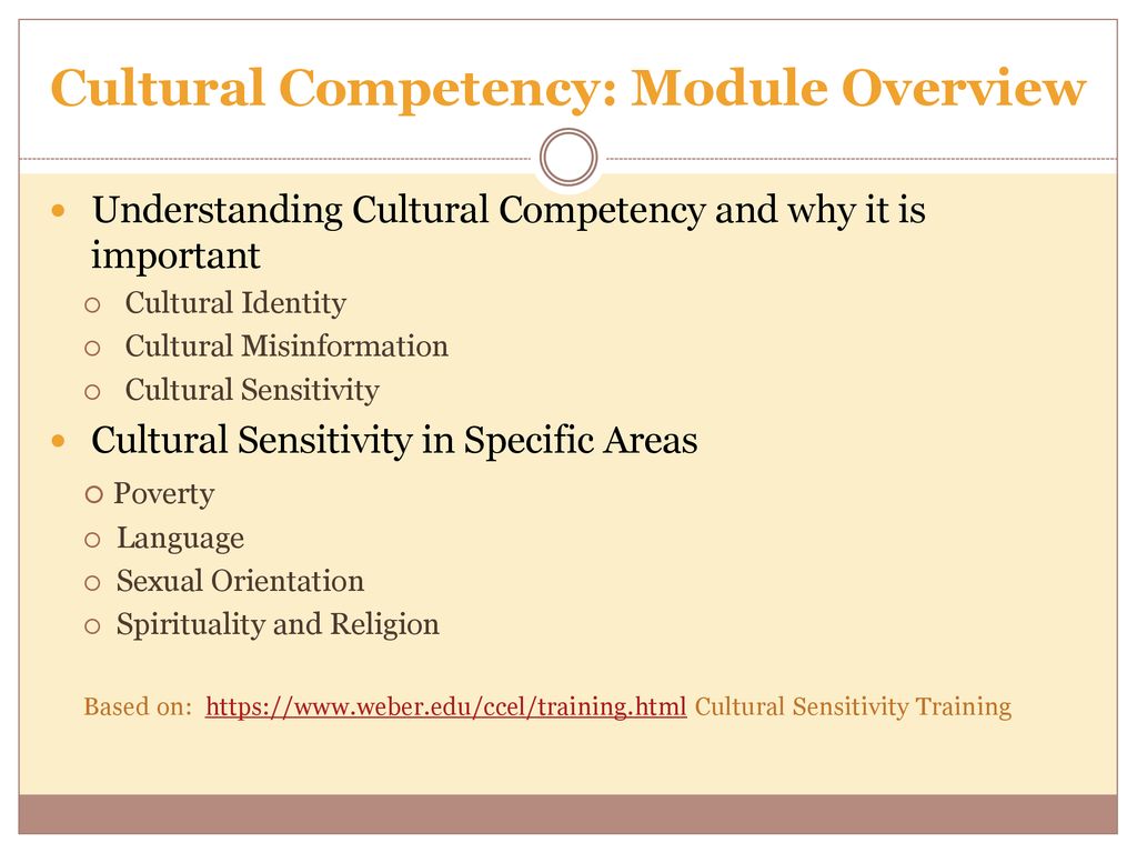 Cultural Competency Training Module. - Ppt Download