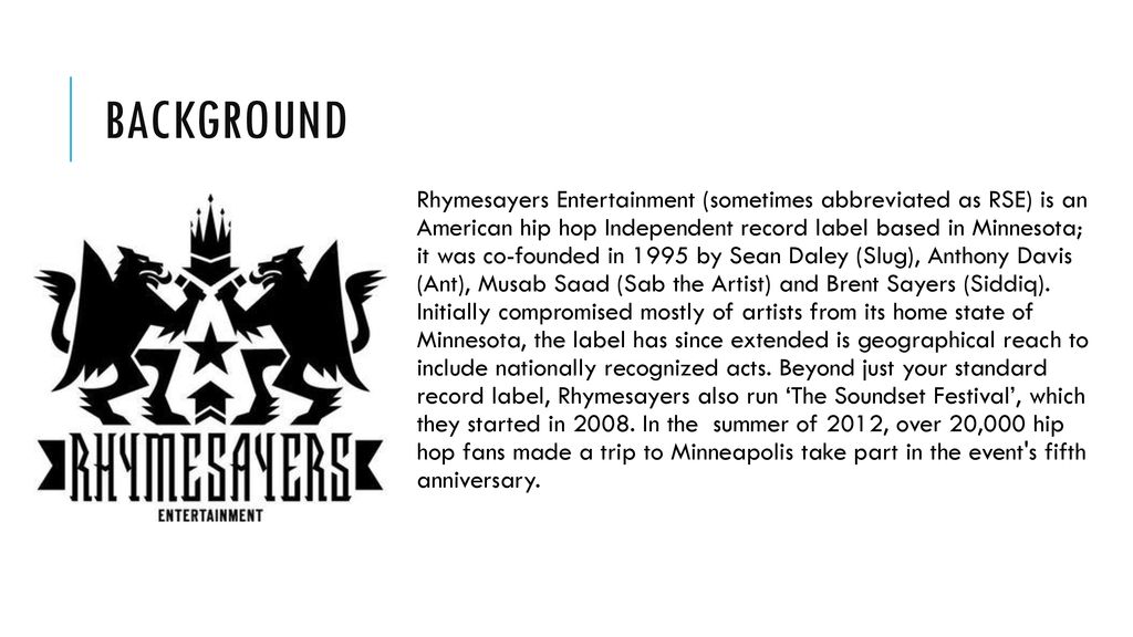 Rhymesayers entertainment record labels