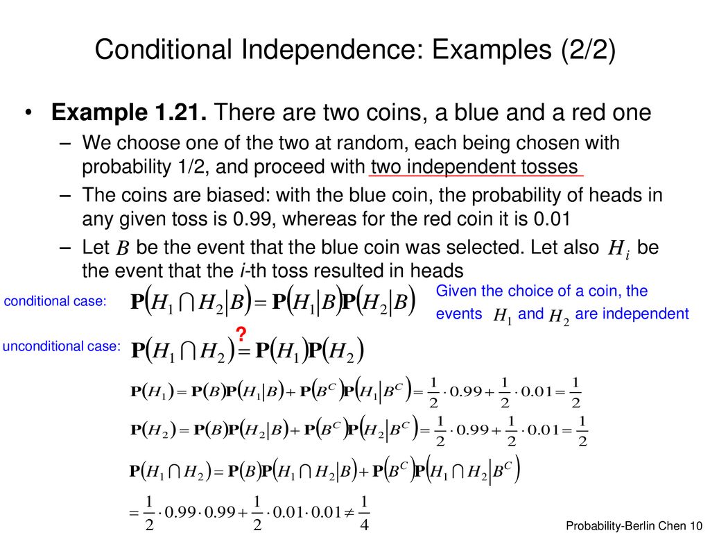 Conditional Independence: Examples (2/2)