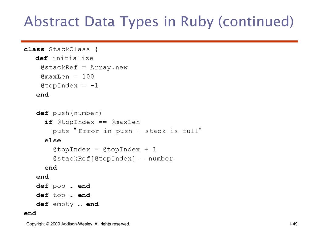 Abstract Data Types And Encapsulation Concepts Ppt Download