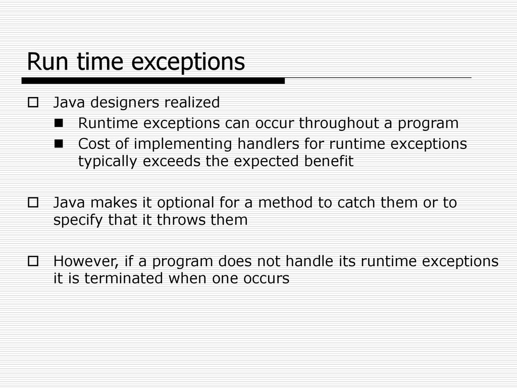 Exceptions. - ppt download