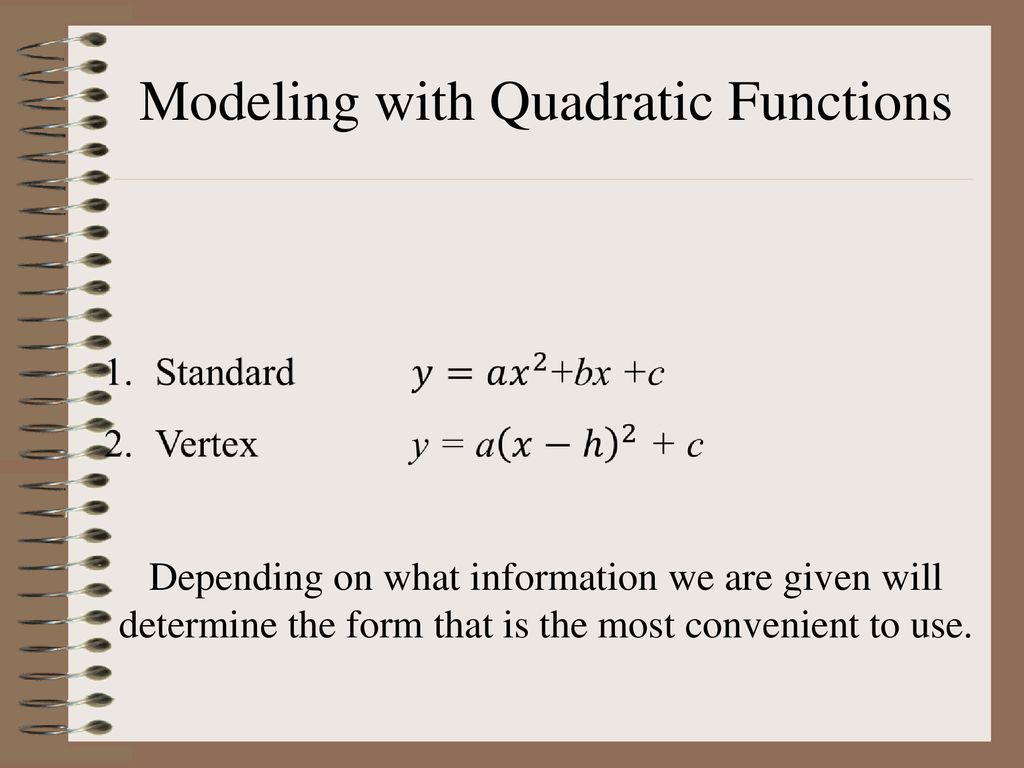 5 8 modeling with quadratic functions ppt download