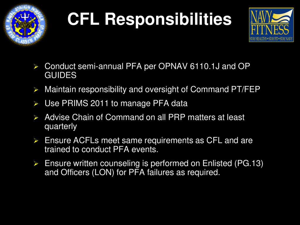 NAVSTA NORFOLK Physical Readiness Program ppt download