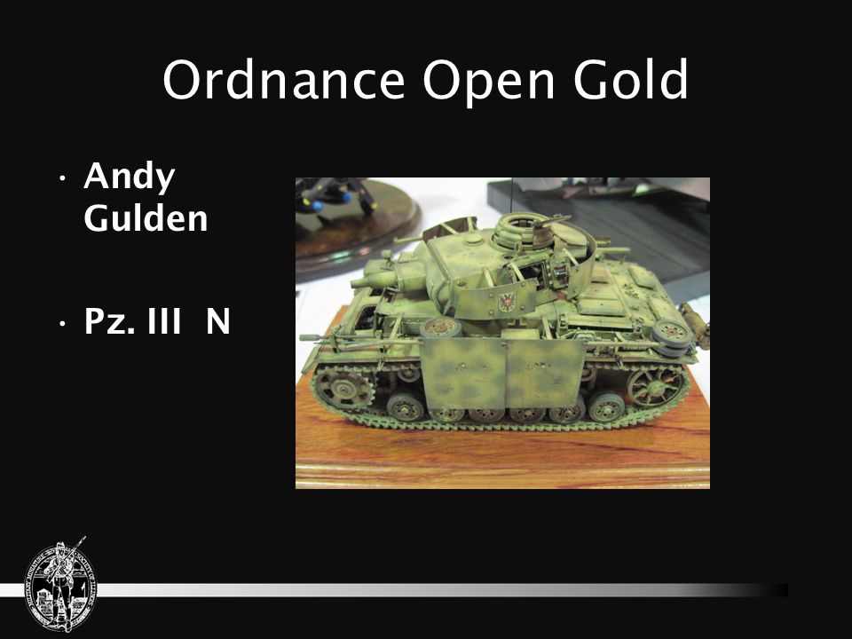 Ordnance Open Gold Andy Gulden Pz. III N