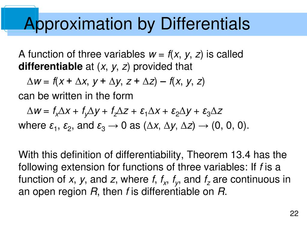 Functions Of Several Variables Ppt Download