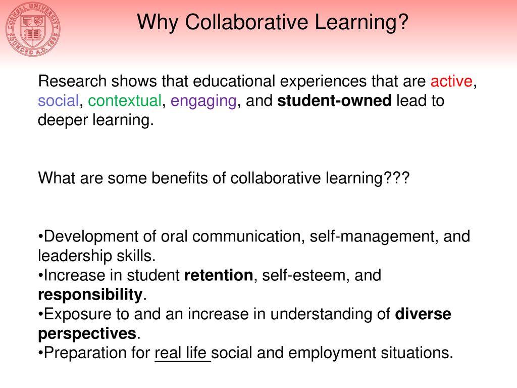 Why Collaborative Learning