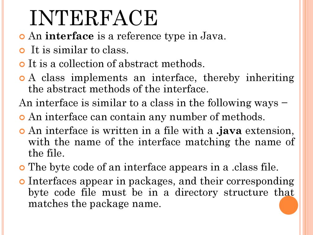 Interfaces Packages And Threads Ppt Download