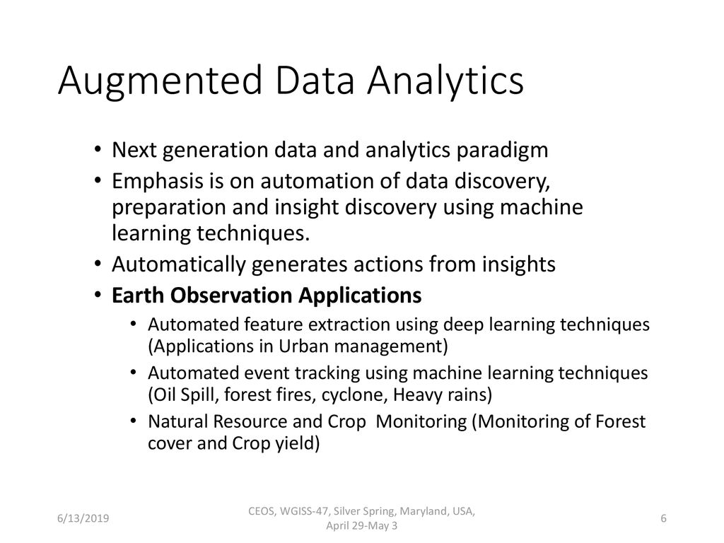 Advanced Geospatial Techniques: Aiding Earth Observation Applications ...