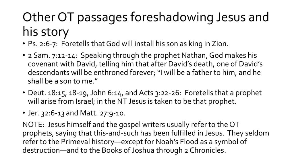 Jesus and the Old Testament ppt download