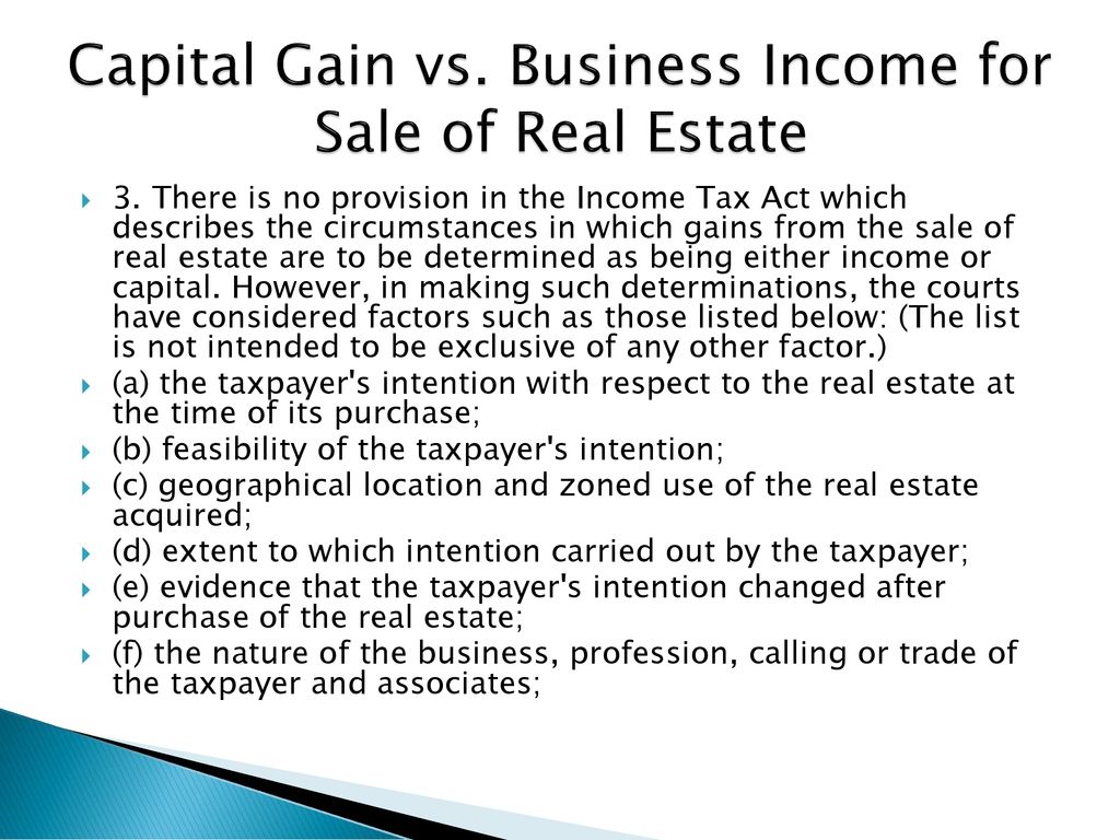 Tax Considerations for Canadians Investing in Real Estate - ppt download