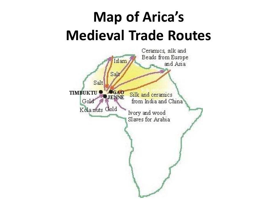 Map of Arica’s Medieval Trade Routes