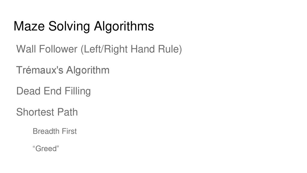 Algorithms To Solve Mazes An Application Of Graph Theory - Ppt Download