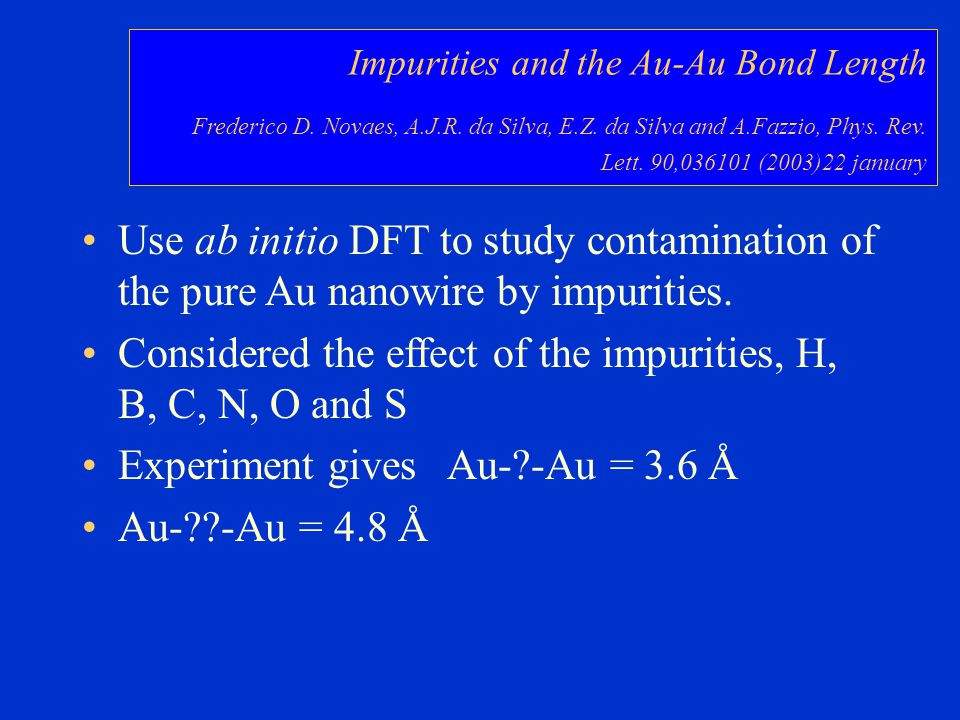 Dft Density Functional Theory And The Description Of Nature Ppt Download