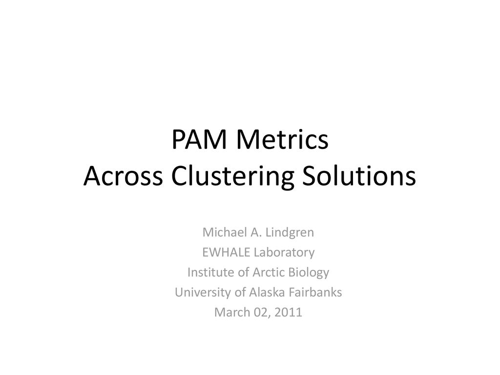 Clustering Deviance From CART Analysis and Silhouette Widths - ppt download