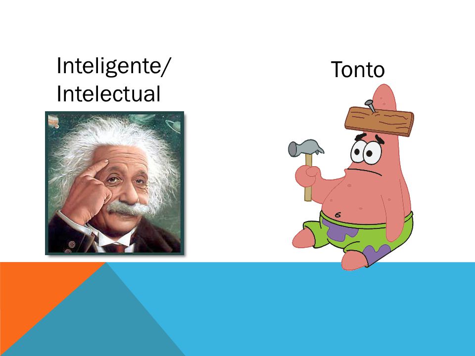 Inteligente/ Intelectual Tonto
