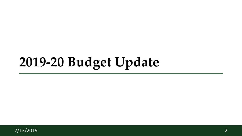 Budget Update 7/13/ Budget Update 7/13/ ppt download