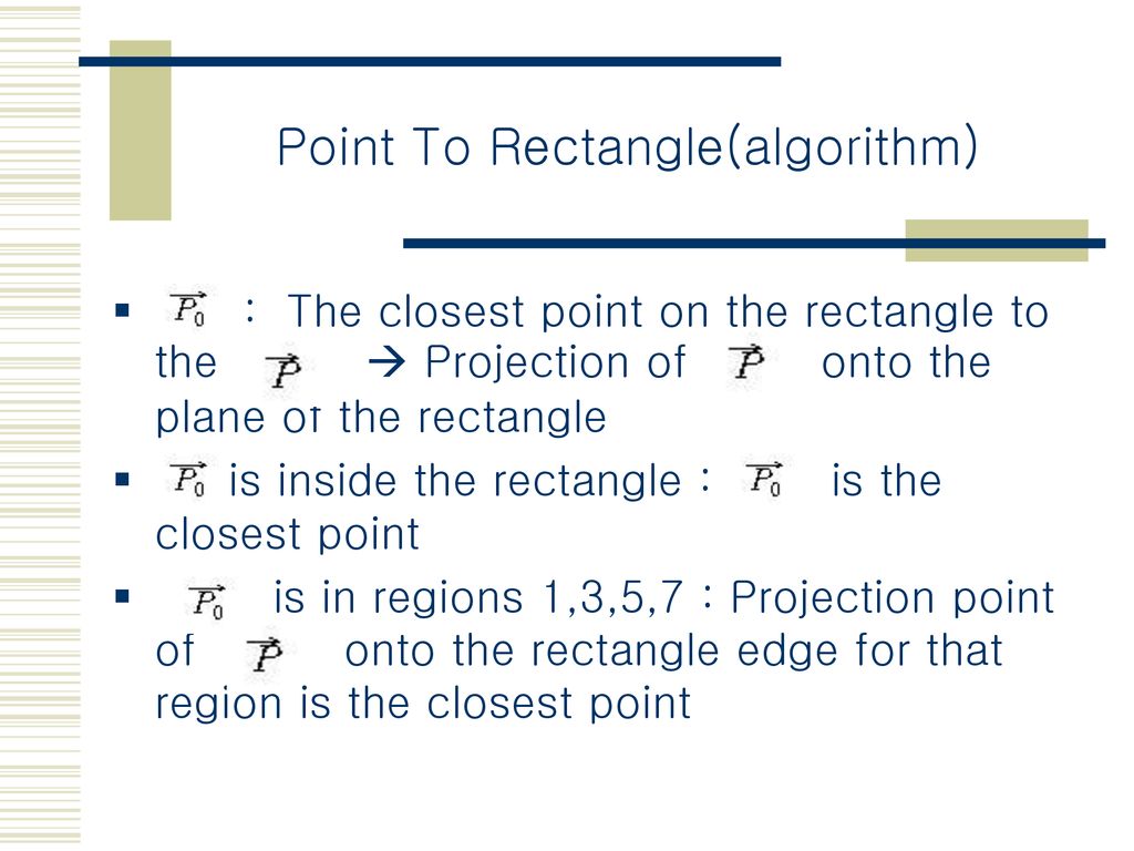 Point To Rectangle(algorithm)