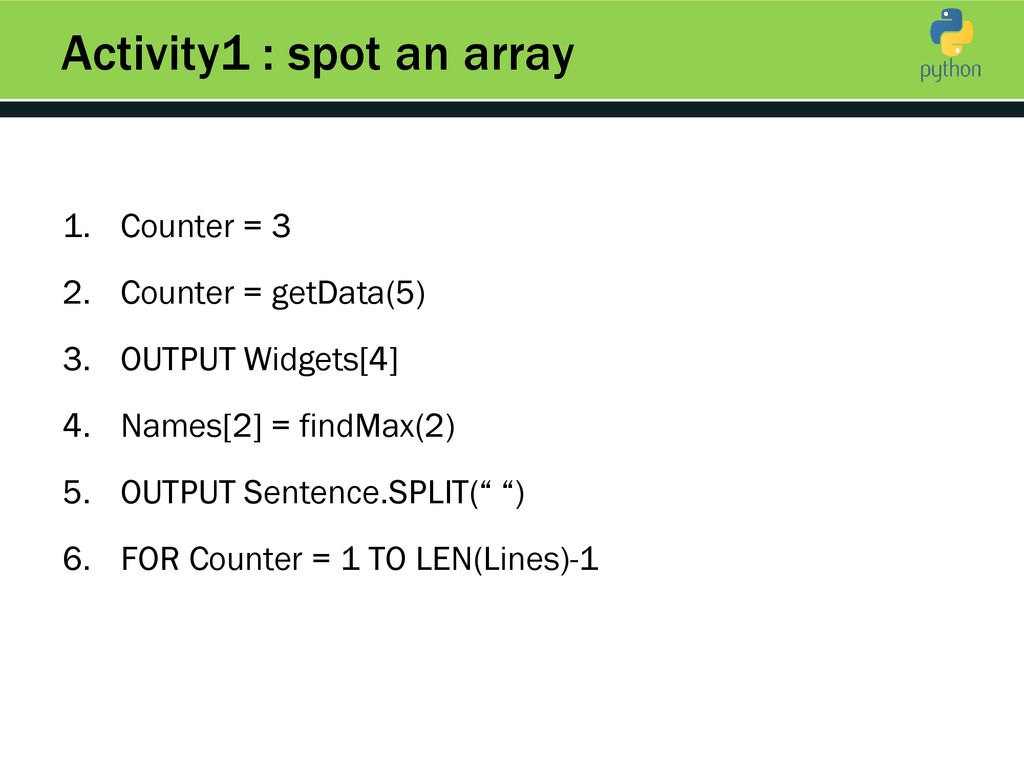 Arrays & Loops. - ppt download