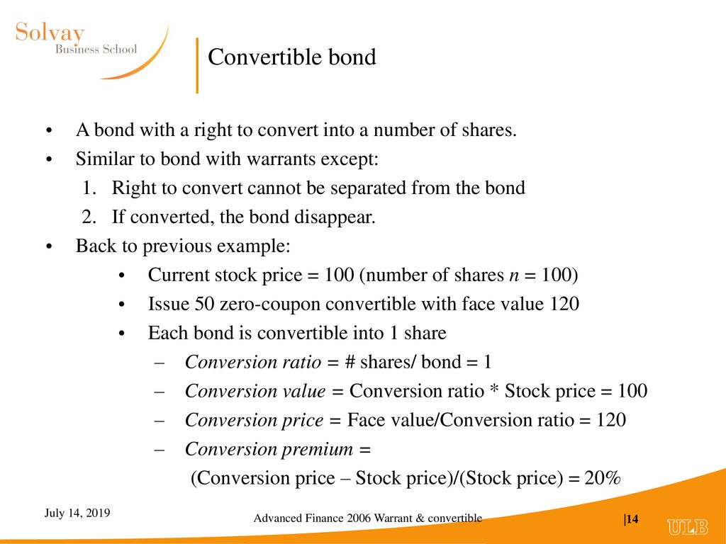 Advanced Finance WarrantsConvertible bonds ppt download