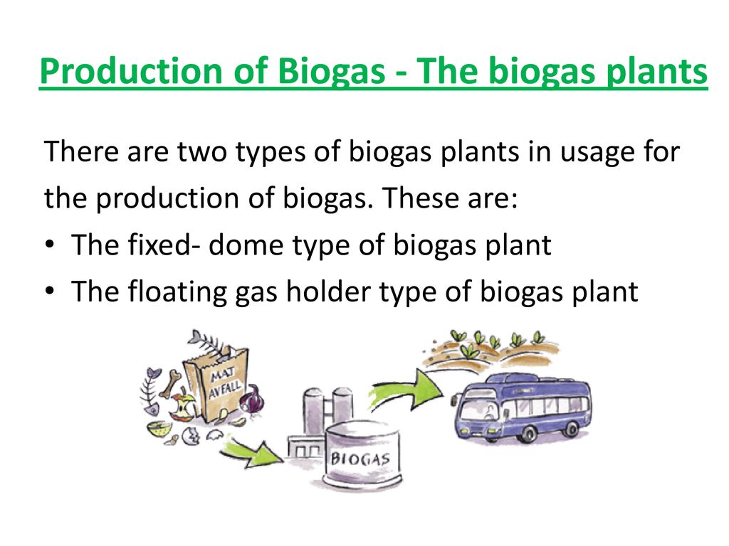 Production of Biogas - The biogas plants
