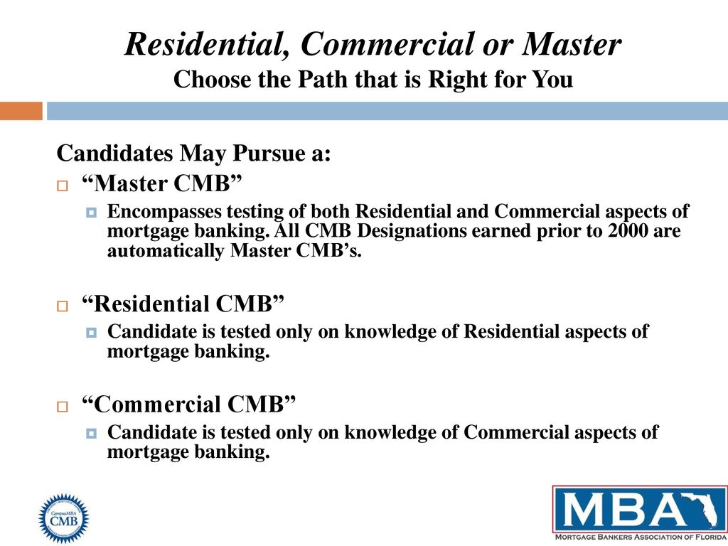 Residential, Commercial or Master Choose the Path that is Right for You