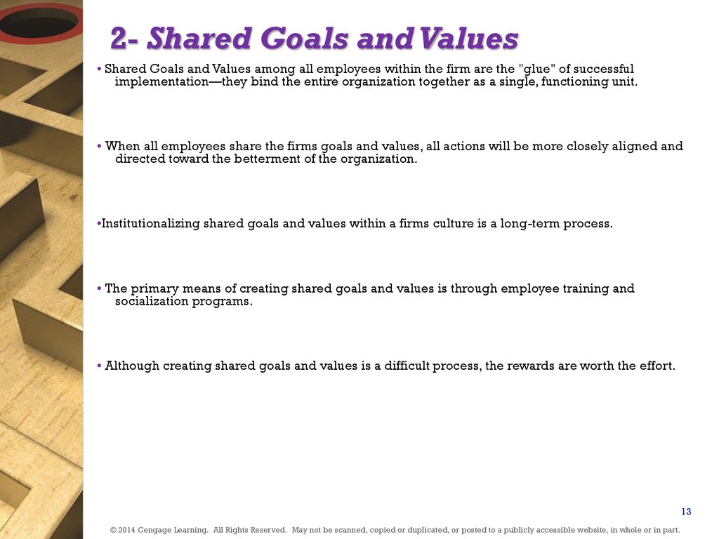 2- Shared Goals and Values