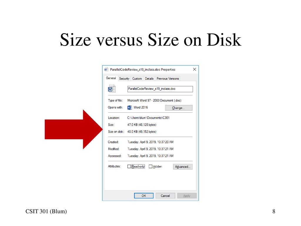 File Systems CSIT 301 (Blum). ppt download