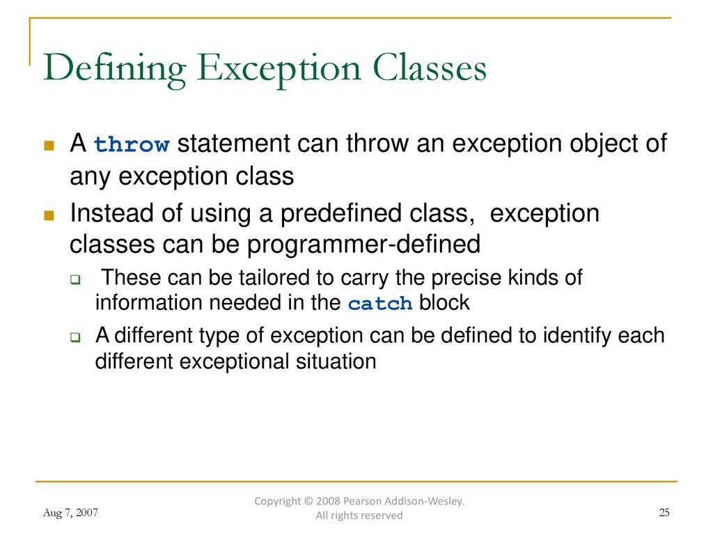 CMSC 202 Exceptions. - Ppt Download