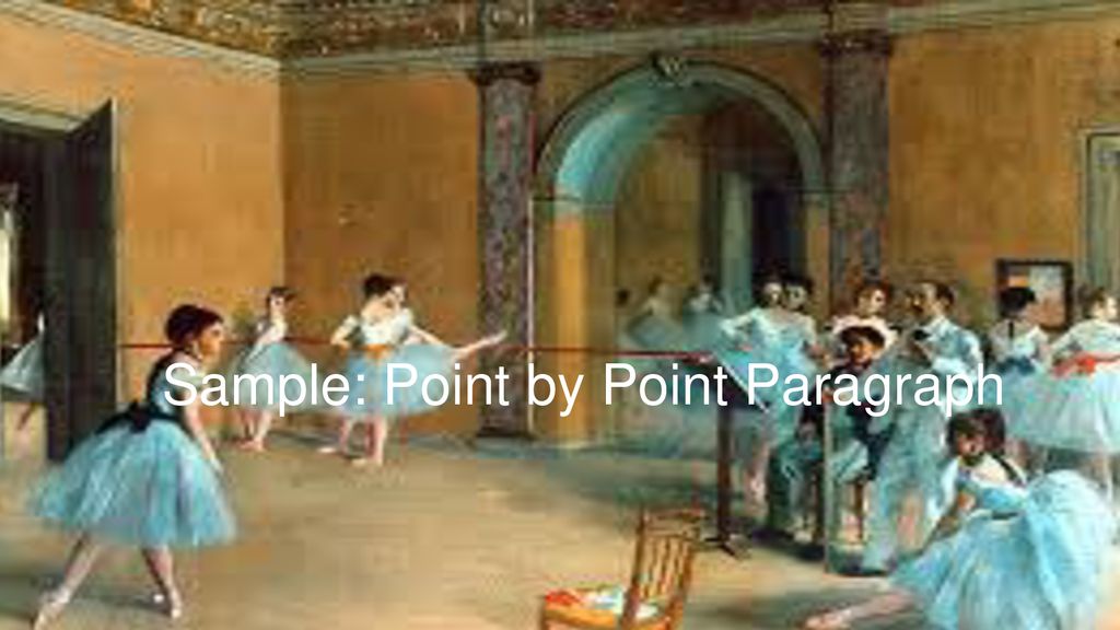 Sample: Point by Point Paragraph
