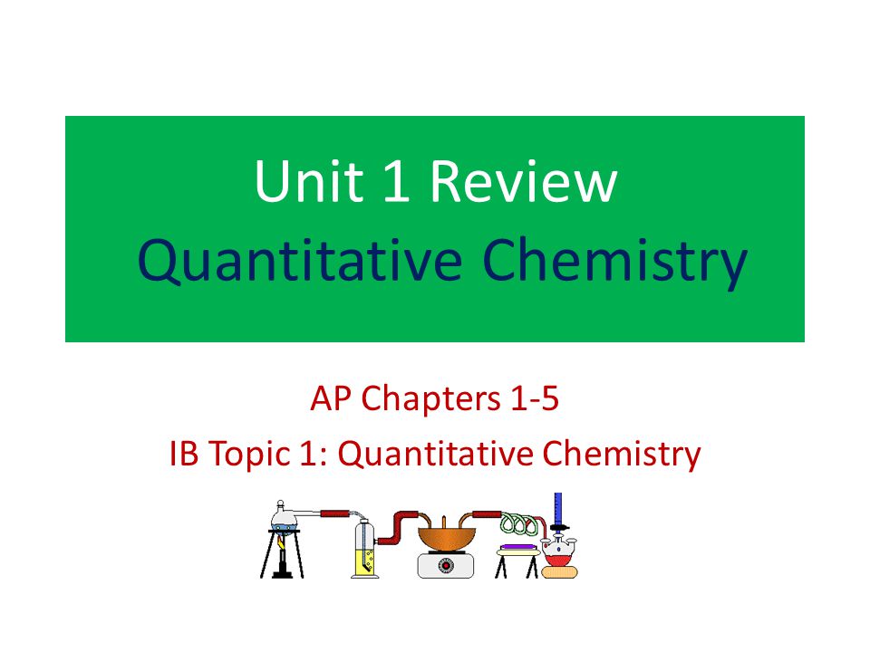 Unit 1 Review Quantitative Chemistry