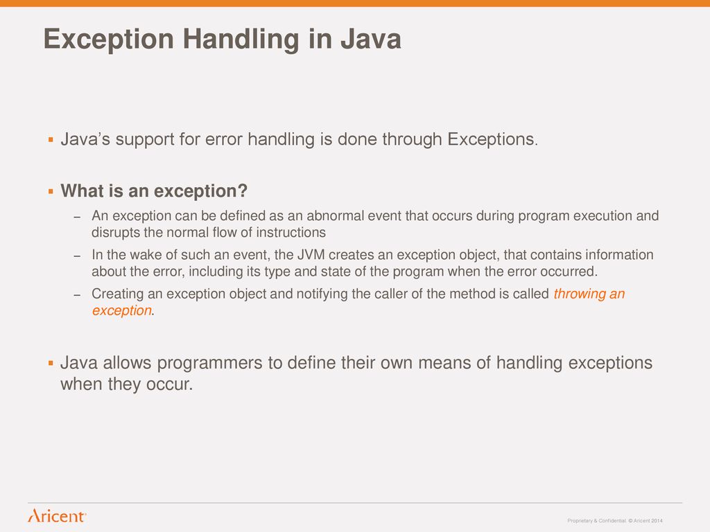 How to Specify and Handle Exceptions in Java