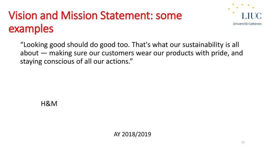 H&m Company Vision And Mission