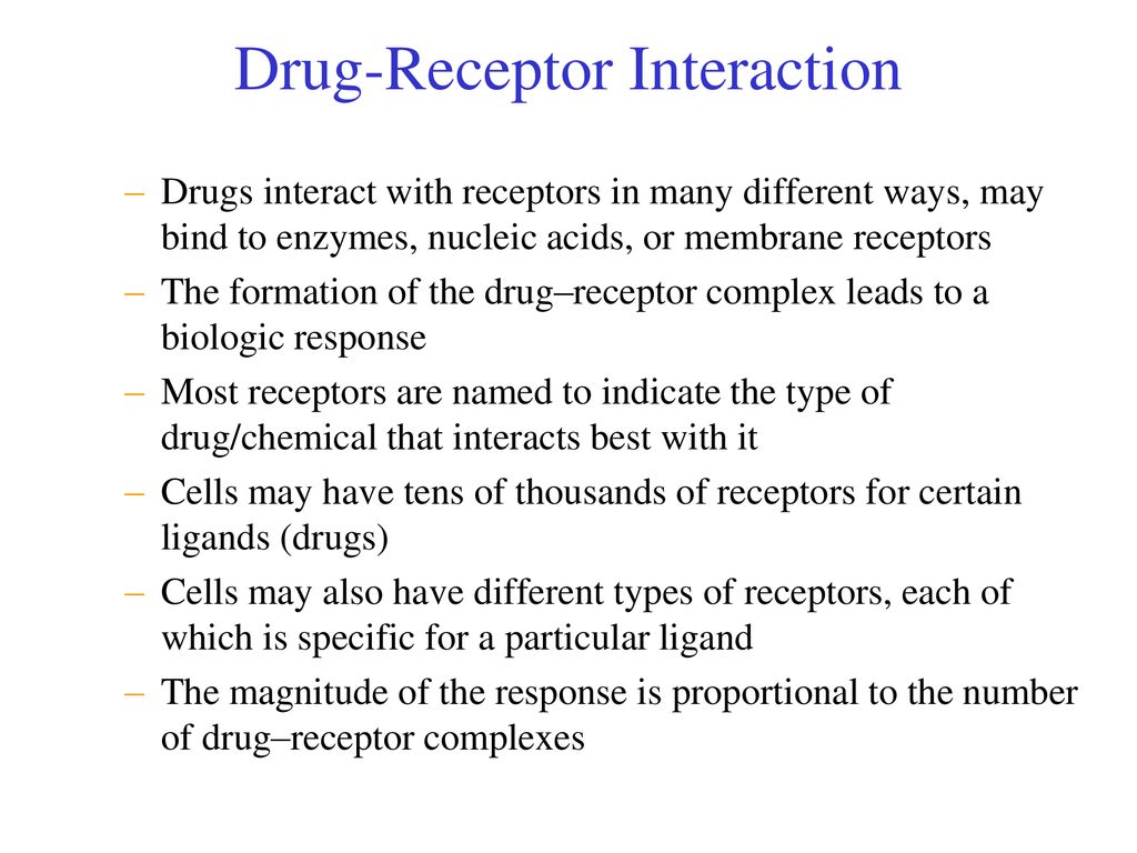 Drug-Receptor Interactions - Ppt Download