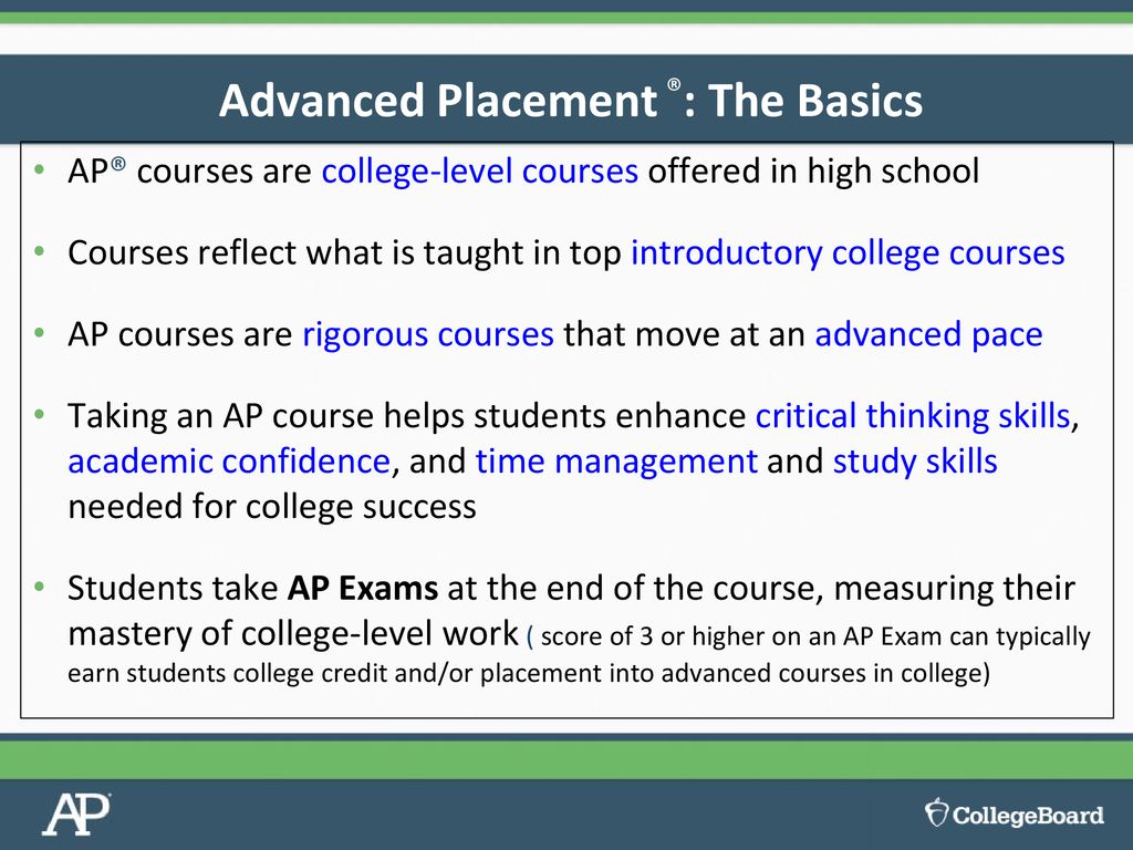 An Introduction to the Advanced Placement Program® - ppt download