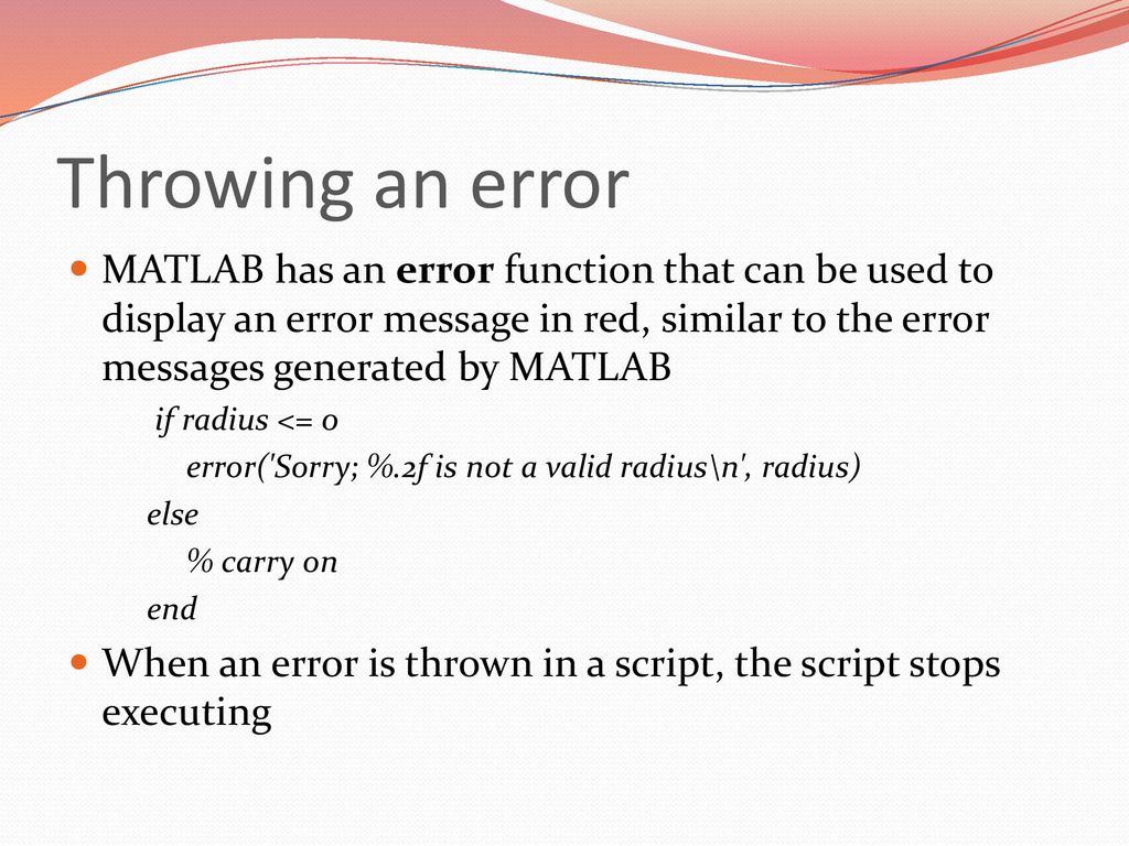 Selection Statements Chapter 4 Attaway MATLAB 5E. - ppt download