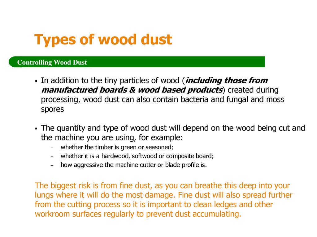 Wood Dust What you should know BWF Health & Safety Hero Campaign ppt download