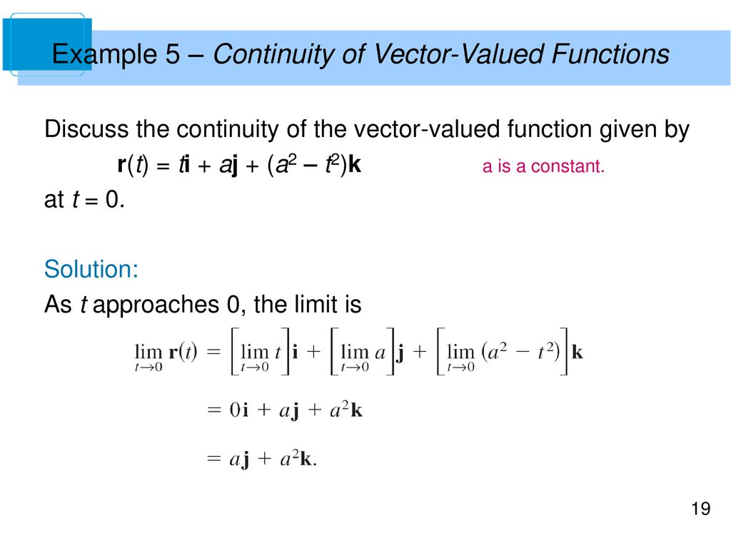 12 vector valued functions ppt download